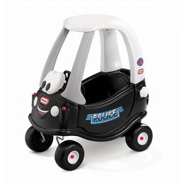 Masinuta fara pedale pentru copii, masina de politie Cozy Little Tikes, scaun inalt si spatiu de depozitare