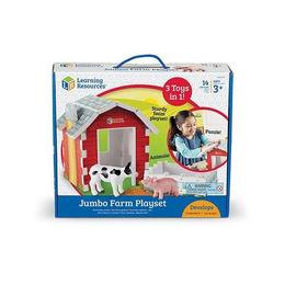 Set figurine de jucarie pentru copii Learning Resources - Ferma Animalelor cu Hambar