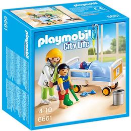 Playmobil City Life - Set constructie cu figurine Medic si copii 27 piese