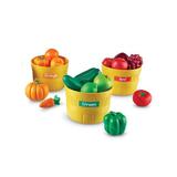 Set educativ pentru copii - Cos de fructe si legume pentru invatarea culorilor - Learning Resources