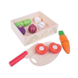 Set interactiv fructe feliate BigJigs multicolore 7 buc