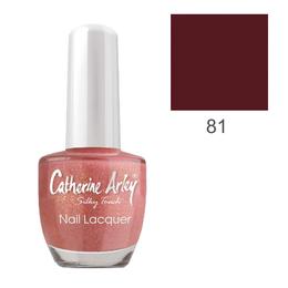 Lac de unghii alfar catherine arley silky touch, nuanta 81 deep red, 14ml
