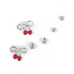 Set 3 perechi cercei cherry lucy style 2000