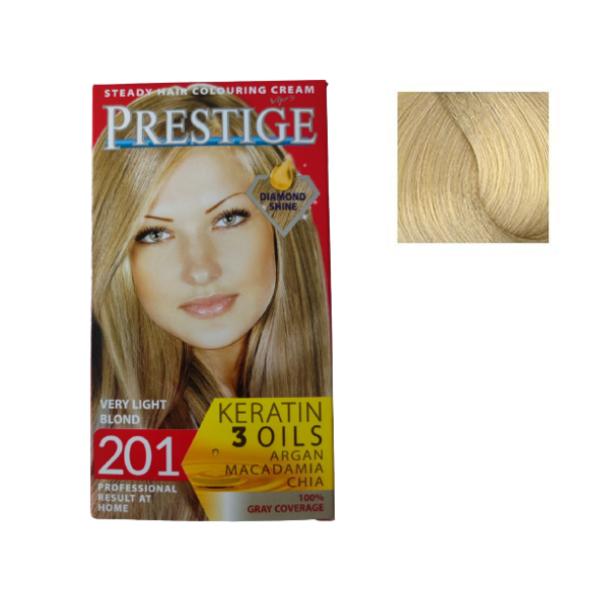 Vopsea pentru Par Rosa Impex Prestige, nuanta 201 Very Light Blonde 201