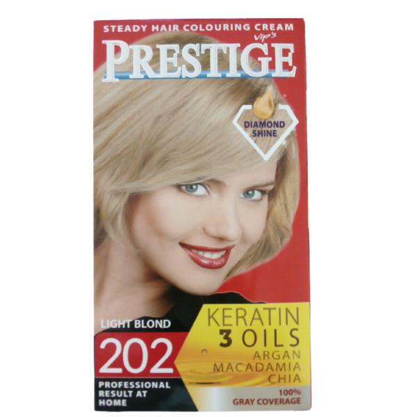 Vopsea pentru Par Rosa Impex Prestige, nuanta 202 Light Blonde 202 imagine
