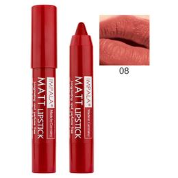 Ruj creion buze mat cu persistenta indelungata impala matt, nuanta 08 rose amber