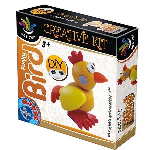 Funky bird - creative kit (plastelina)