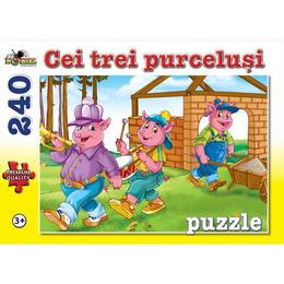 Puzzle 240 piese Colectia Povesti - Cei Trei Purcelusi