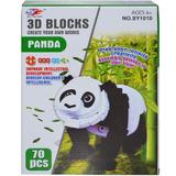 Joc creativ 3D burete 70 piese Panda