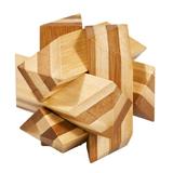 Joc logic iq din lemn bambus angular knot - Fridolin 