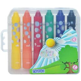 Creioane cerate lavabile Jumbo Set 6 - Nebo
