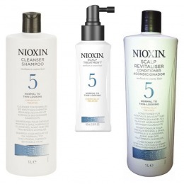 Nioxin - pachet maxi system 5 pentru parul normal, subtiat, spre aspru, cu aspect natural sau vopsit