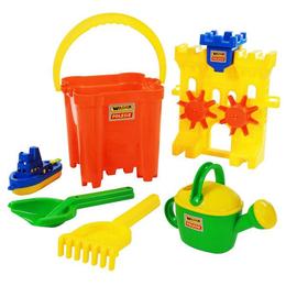 Galeata nisip+5 accesorii - CastleMaxi, 34x30x34 cm, Wader