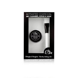 Set cadou 3 in 1 cleanser cougar, scrub si masca din carbune activ + pensula ( masca 50 ml + pensula )