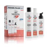 Pachet Impotriva Caderii Parului Vopsit cu Aspect Dramatic Subtiat - Nioxin System 4, Sampon 300 ml+ Balsam 300 ml+ Tratament 100 ml