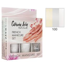 Set pentru manichiura frantuzeasca alfar catherine arley red love, nr. 100 nude, 3 x 7.5ml