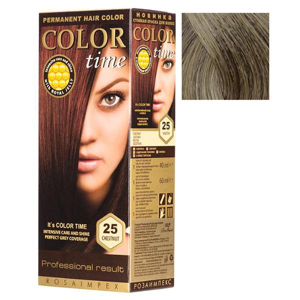 Vopsea Permanenta pentru Par Rosa Impex Color Time, nuanta 70 Dark Ash Blonde
