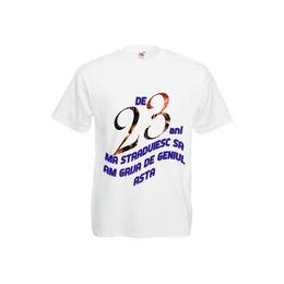 Tricou personalizat Fruit of the loom barbat 23 ani alb XL