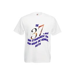 Tricou personalizat Fruit of the loom barbat 37 ani alb XL