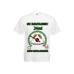 Tricou personalizat Fruit of the loom barbat nu imbatranesc 24 ani alb M