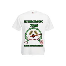 Tricou personalizat Fruit of the loom barbat nu imbatranesc 50 ani alb XXL