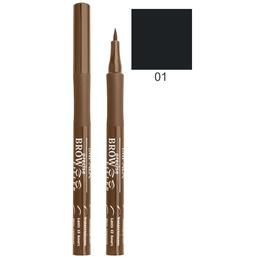 Carioca contur sprancene impala precise brow filler, nuanta 01 ebony