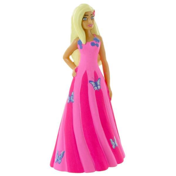 Figurina comansi barbie - barbie fantasy pink dress