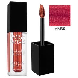 Ruj de buze mat rezistent la transfer isabelle dupont paris metallic matte, nuanta mm65 garnet, 4.5ml