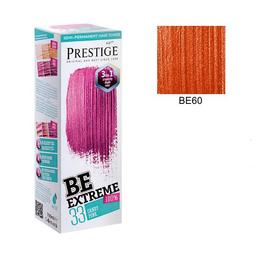Vopsea de par semi-permanenta rosa impex beextreme prestige vip's, nuanta be60 crazy orange, 100 ml