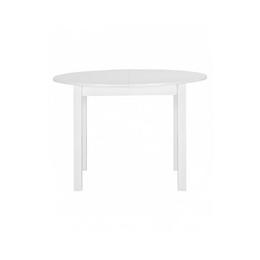 Masa Nova extensibila 110/160 Rotunda Alba in stil Clasic,din PAL melaminat si MDF furniruit,culoare Alb