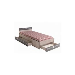 Sertare pat 90 x200 FABRIC in stil Modern,din PAL melaminat stejar/gri,culoare conform foto