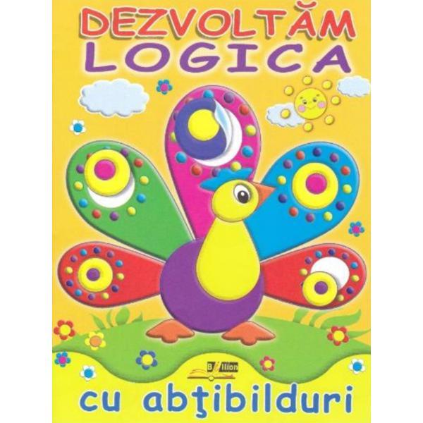 Dezvoltam logica cu abtibilduri: paun