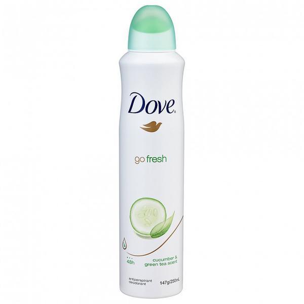 Deodorant antiperspirant spray, Dove, Go Fresh Cucumber & Green Tea 48h, 150ml Dove imagine noua