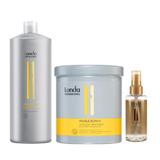 Pachet cu Efect Reparator - Londa Visible Repair: Sampon 1000 ml, Masca Tratament 750 ml, Ulei hidratare 100 ml