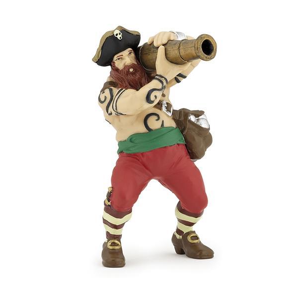 Figurina papo - pirat cu tun
