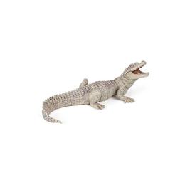 Figurina papo crocodil alb pui