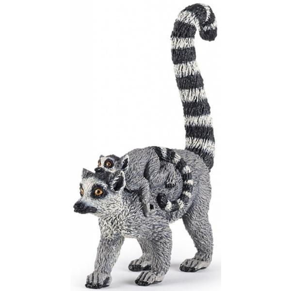 Figurina papo lemur cu pui