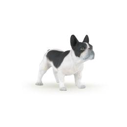 Figurina papo caine buldog alb-negru francez
