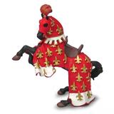 Figurina Papo - Calul Printului Filip (rosu)