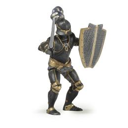 Figurina papo-cavaler in armura neagra