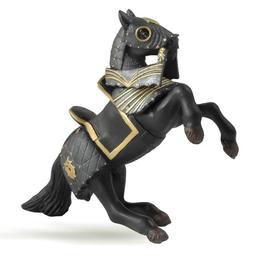 Figurina papo-cal negru in armura