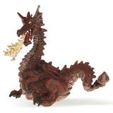 Figurina Papo - Dragon rosu cu flacara
