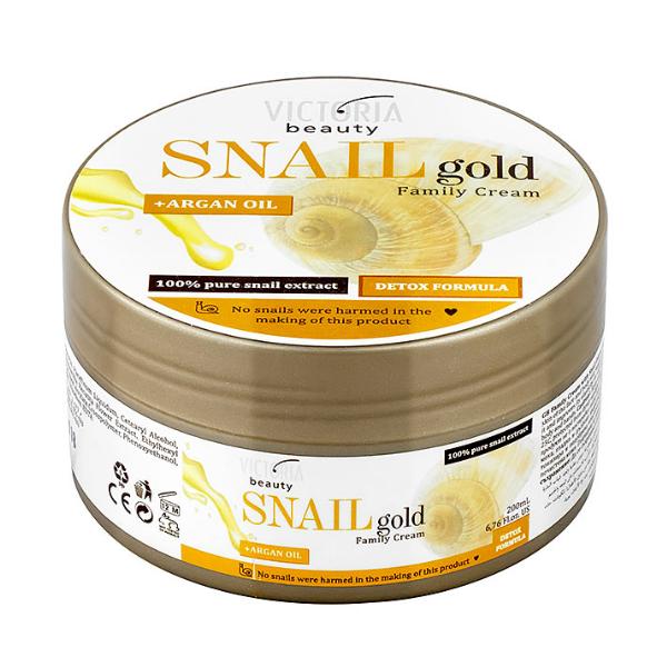 Crema Universala cu Extract de Melc si Ulei de Argan Camco Snail Gold, 200ml Camco imagine noua