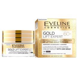 Crema luxurianta de intinerire eveline cosmetics gold lift expert cu aur de 24k 60+ 50 ml