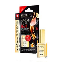 Ulei tratament pentru unghii si cuticule, eveline cosmetics, elixir 8 in 1 cu ulei de argan 12ml