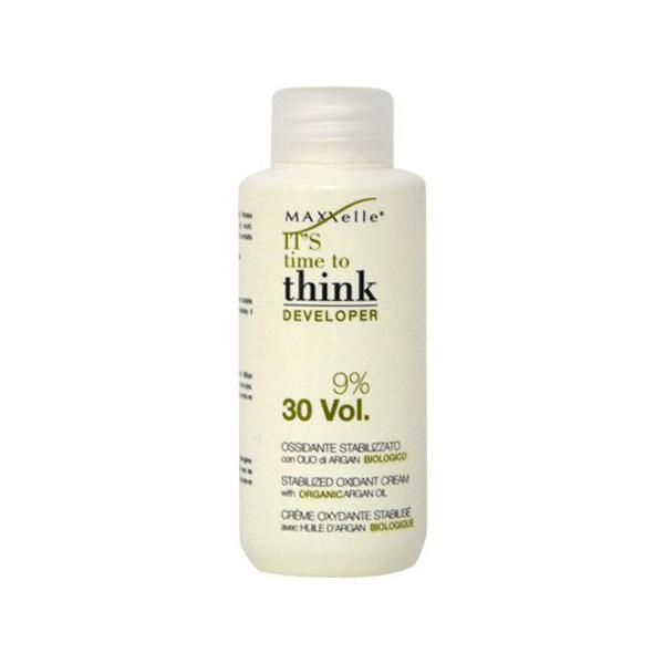 Oxidant cu Ulei de Argan Organic - Maxxelle Think Developer Stabilized Oxidant Cream with Organic Argan Oil, 9% 30 Vol, 150ml Vopsea de par si oxidant Oxidanti