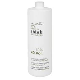 Oxidant cu ulei de argan organic - maxxelle think developer stabilized oxidant cream with organic argan oil, 12% 40 vol, 1000ml