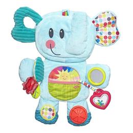 Salteluta de joaca portabila Playskool, Elefant albastru - Hasbro