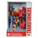 Masinuta Transformers Sideswipe Robot Warrior, Dickie toys, Rosu - Hasbro