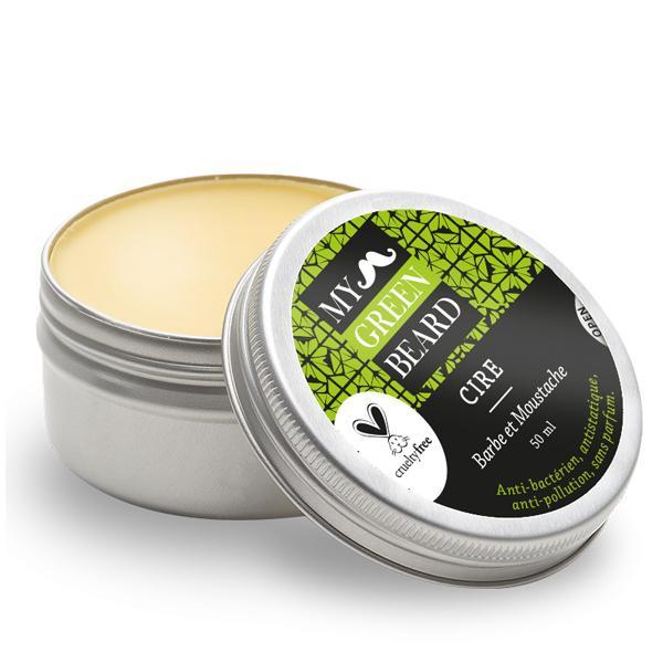Ceara hidratanta pentru barba si mustata, Hydrating Wax Beard Moustache, My Green Beard 50ml esteto.ro imagine noua